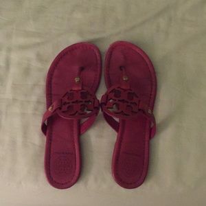 Tory Burch hot pink sandals